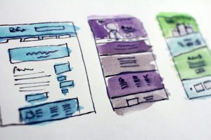 professional website design wireframe